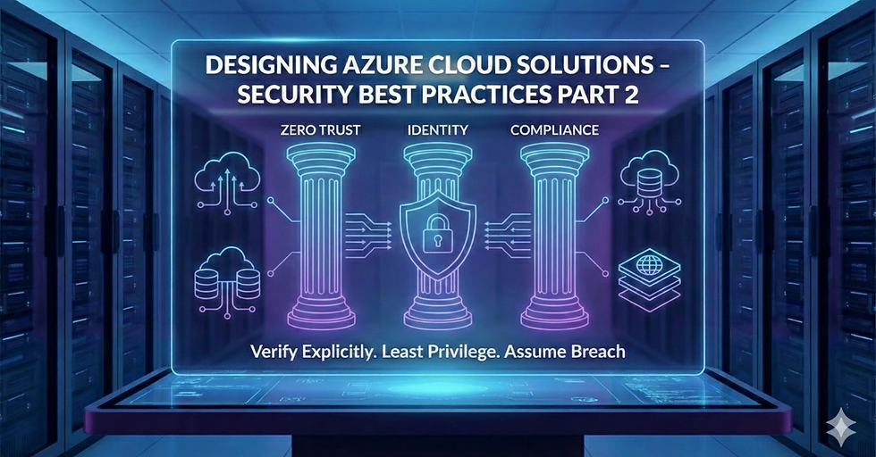 Designing Azure Cloud Solutions with Security Best Practices Part 2
