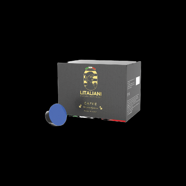Dolce Gusto® kompatible Kaffeekapseln – „Miscela blu“ (entkoffeiniert) 50 Stück