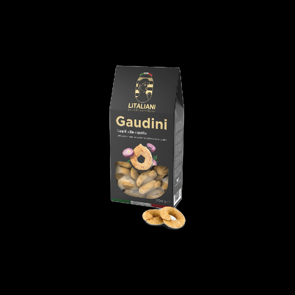 GAUDINI – Taralli mit Zwiebel 200 g