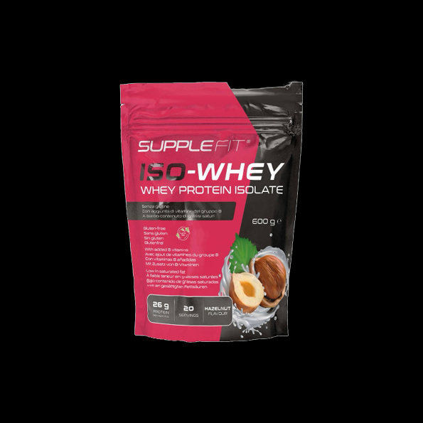 SUPPLEFIT ISO-WHEY MIT HASELNUSSGESCHMACK (5 PACKUNGEN + 1 GRATIS) 600 G