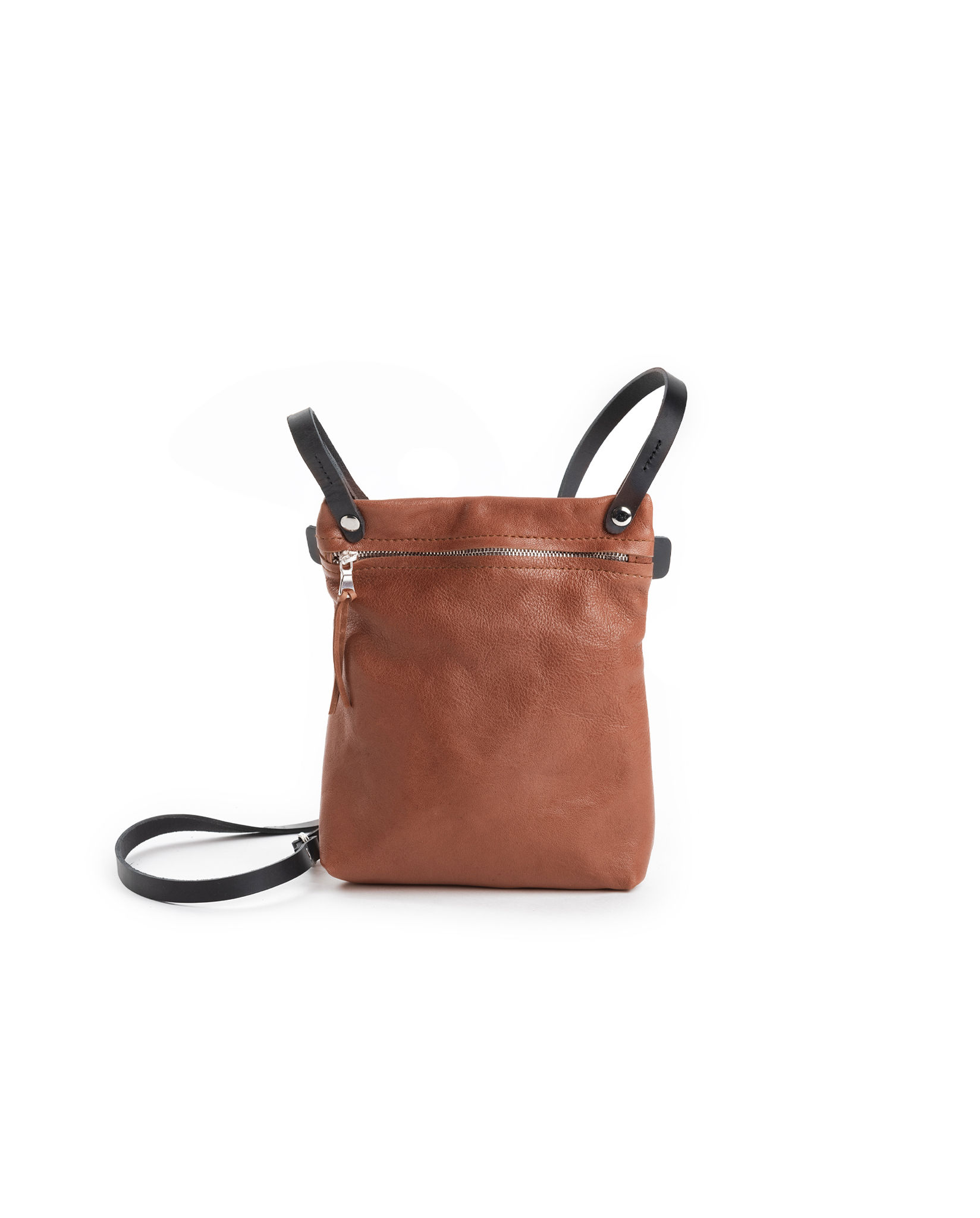 Shoulderbag small upend (cognac)