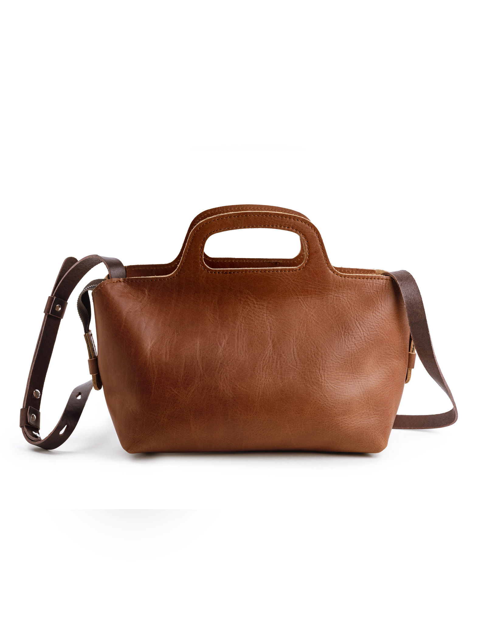 Bottlebag small (cognac)