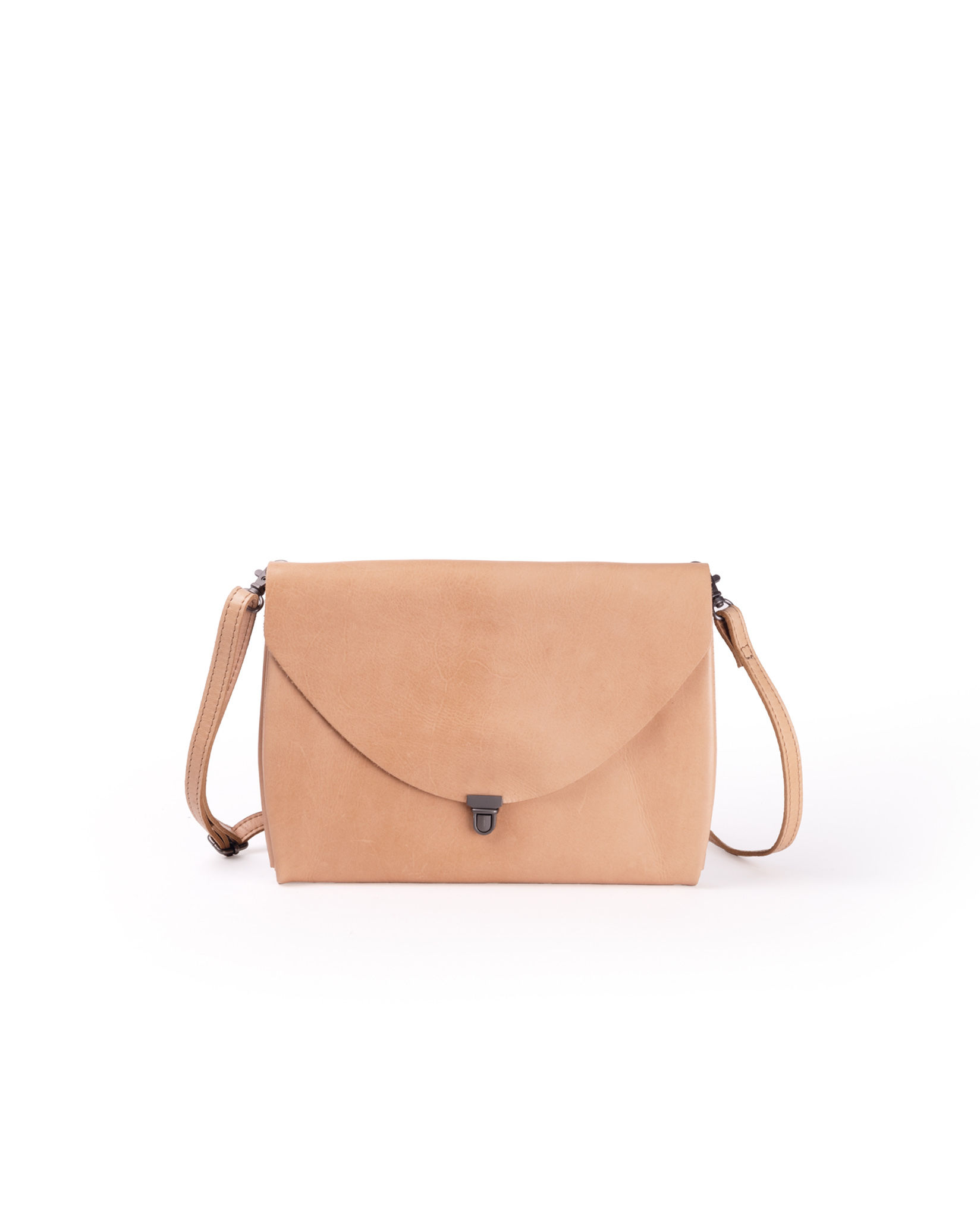 Handbag clutch L (camel)