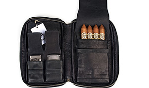 Zigarrenetui Leder negro | Zigarren Etui Leder negro