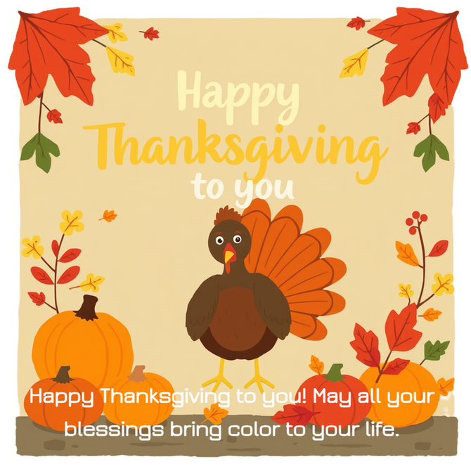 November 27, 2025/HAPPY THANKSGIVING