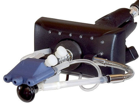 QuadStick controller adattivo sip and puff per gaming accessibile, con joystick a bocca, tubi per soffio e aspirazione