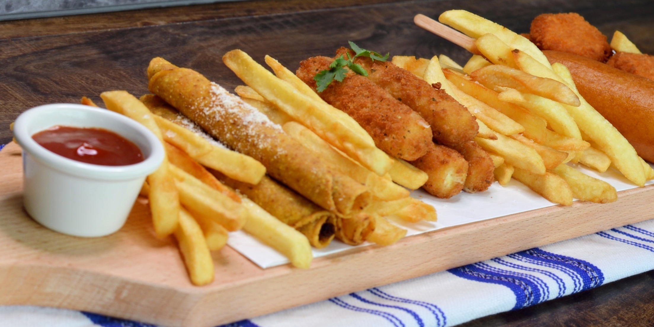Arranged Food and Objects