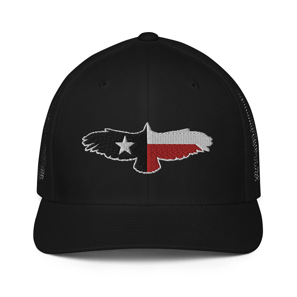 Thumbnail: Flying Eagle Flag Fitted Trucker Cap