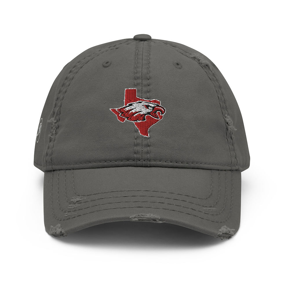 Thumbnail: Eagle Texas Red Distressed Hat