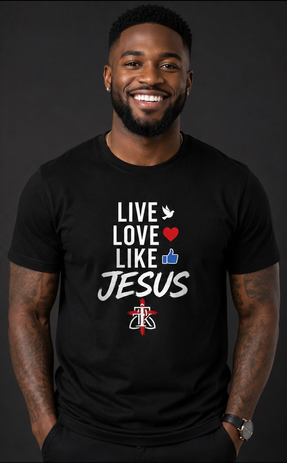 Thumbnail: LIVE LOVE LIKE JESUS T-shirt
