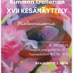 Kimmon Galleria kesänäyttelyssä osallistavaa taidetta
