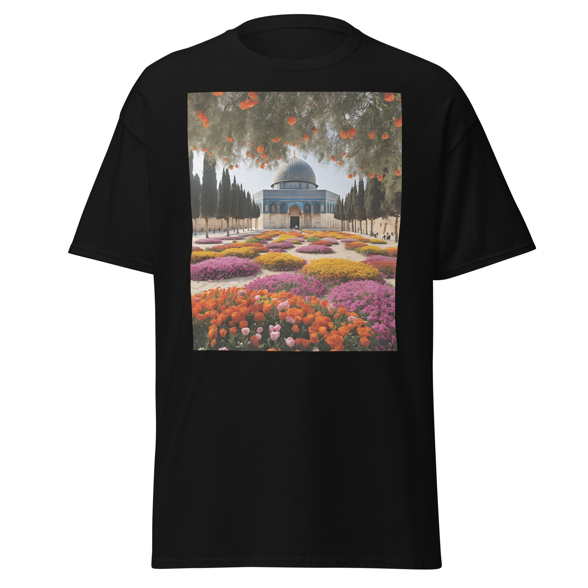 T-shirt fleuri el qods