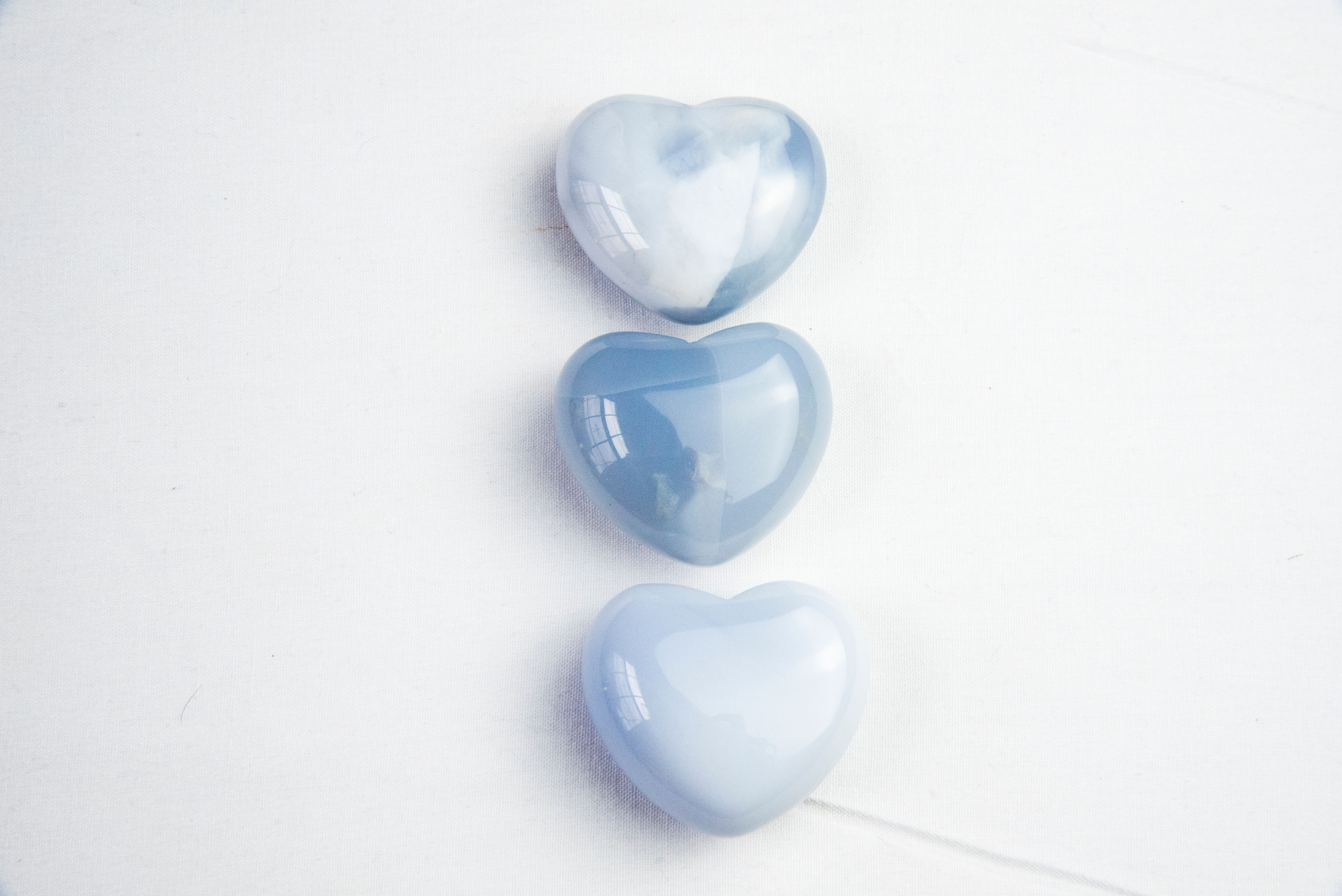 Blue Chalcedony SM Heart