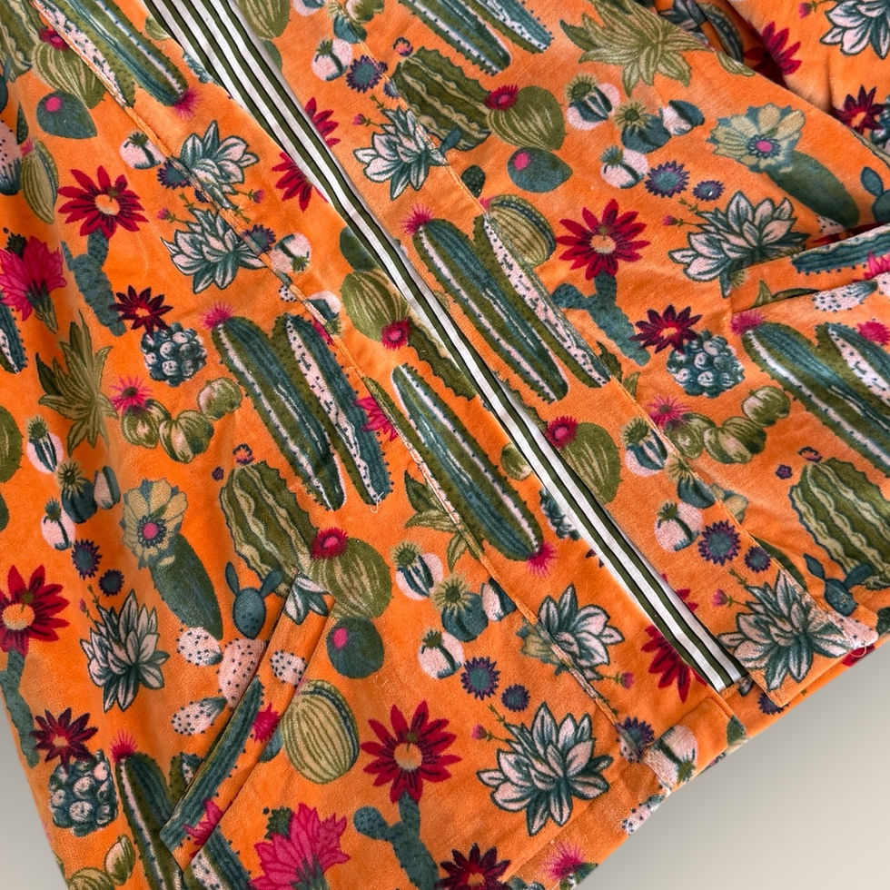 Miniature : Manteau en velours cactus