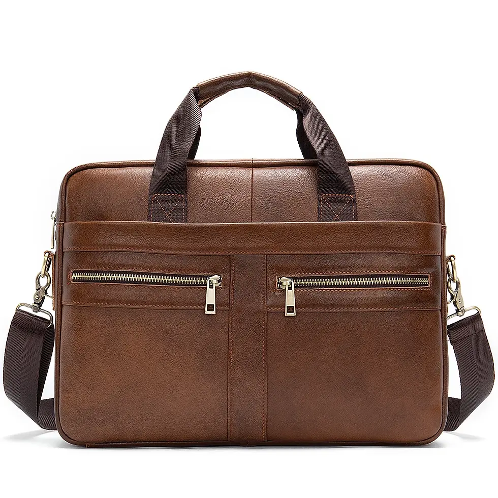 縮圖：WESTAL Men's Briefcases Men's Bags Genuine Leather Lawyer/Office Bag Laptop Bag