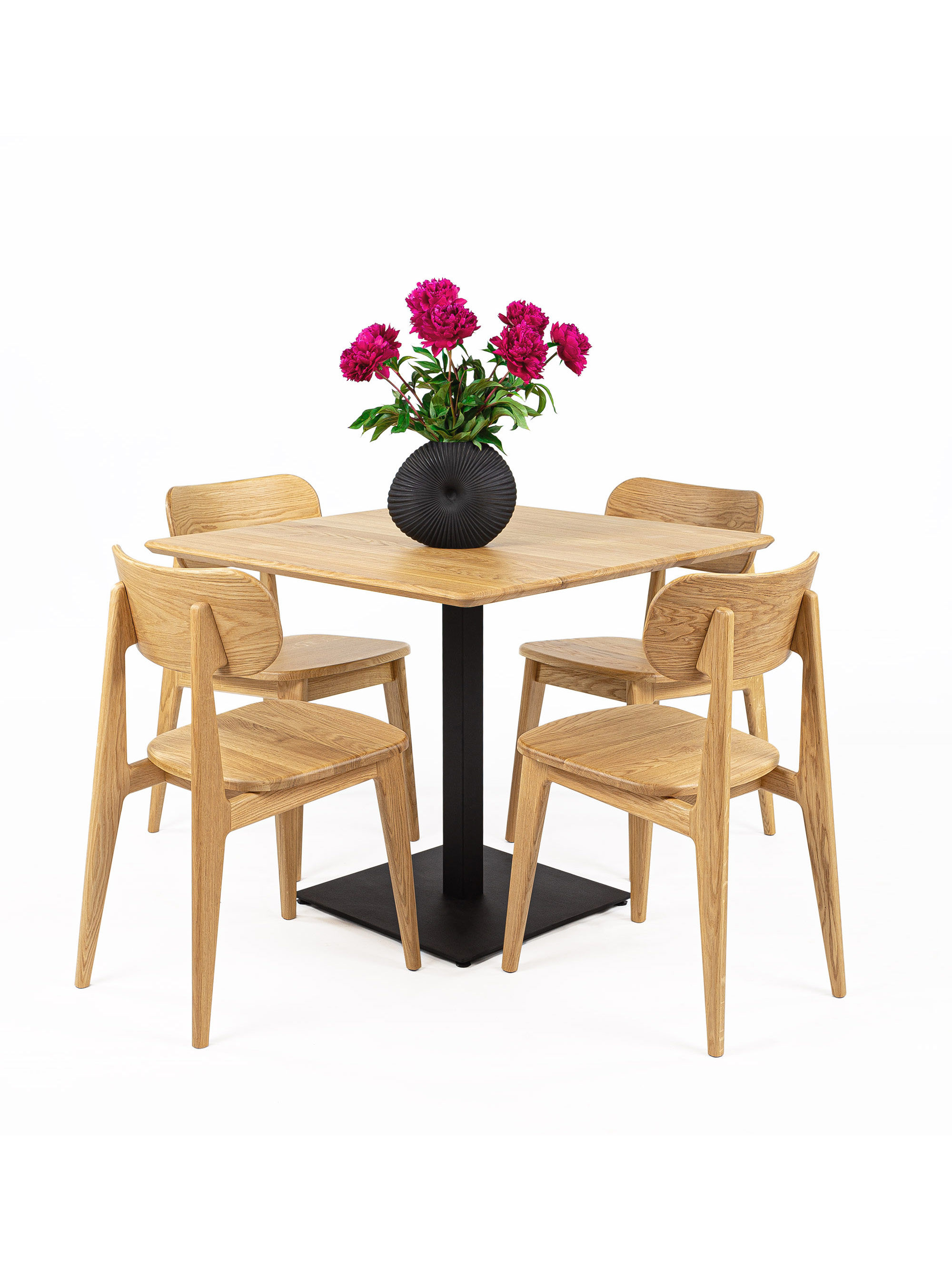 Stół Cafe z drewna dębowego - Hard wax Oil