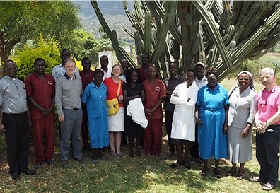 Westport visitors with Health Centre staff