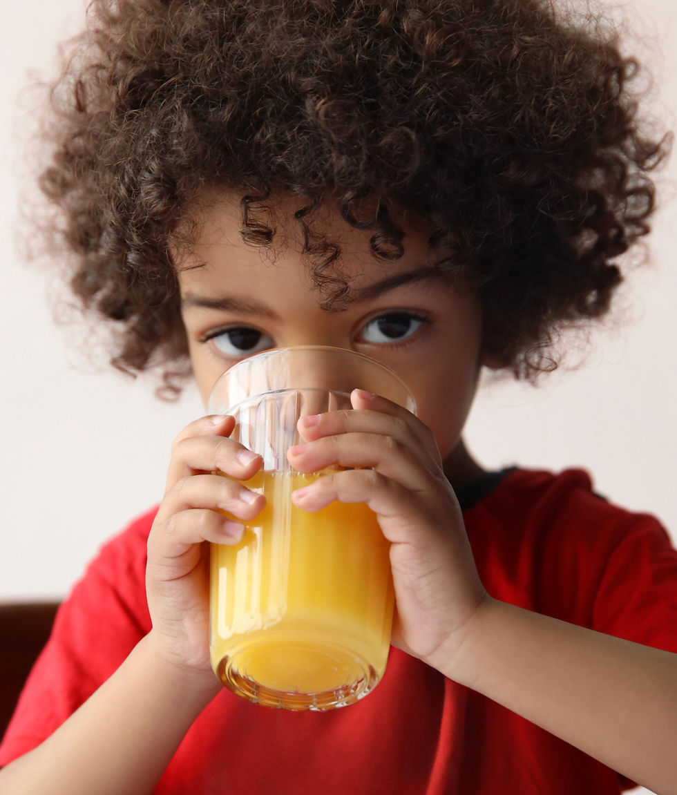 Child Drinking Juice