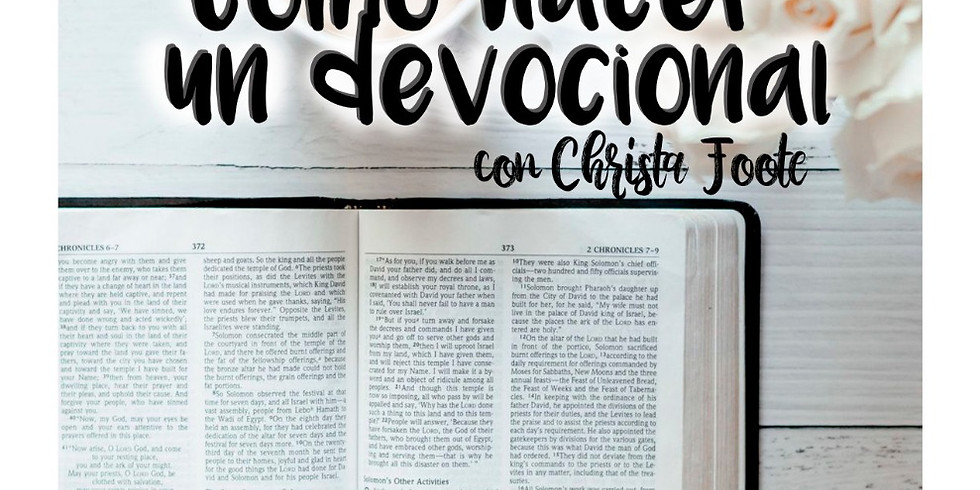 taller para damas Como hacer un Devocional