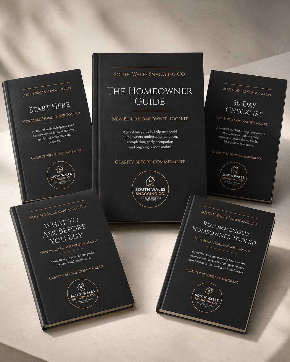 South Wales Snagging Co homeowner guides for new build buyers