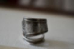 Rabbit Engraved Wrap Spoon Ring