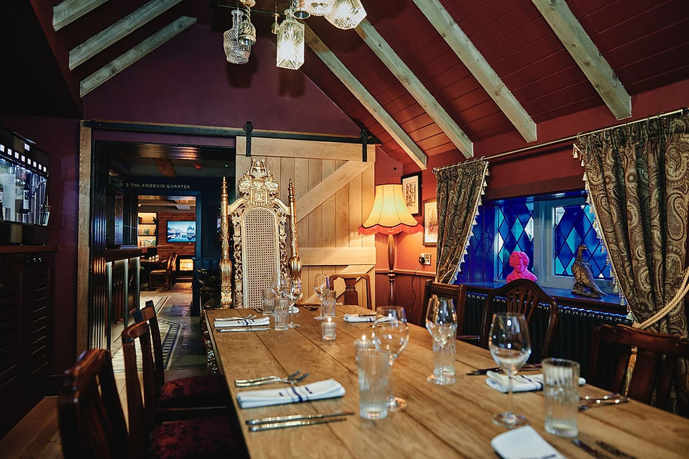 Modern British main course at The Kings Arms