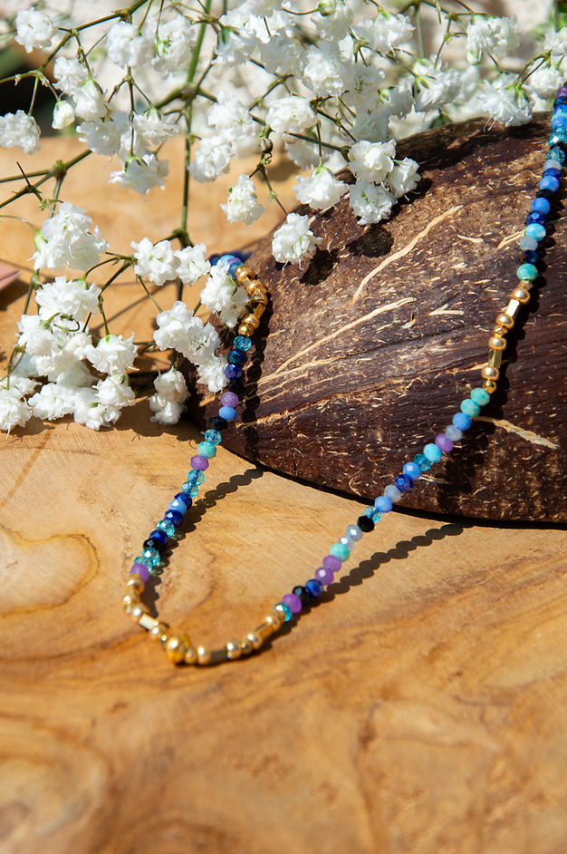 Zusti Bijoux Collier Personnalisable Bleu