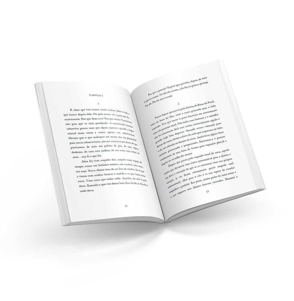 Miniatura: Página interna 3D de Alice em Silêncio