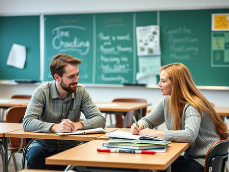 Teacher coaching in classroom