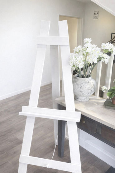 wooden easel