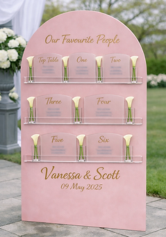 6ft Seating Plan sign, freestanding