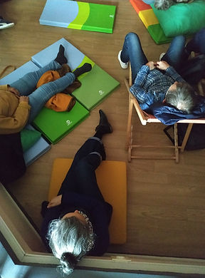 Installation sieste musicale mediatheque