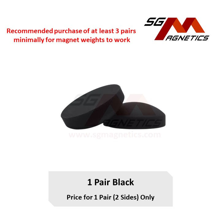 Thumbnail: Weighted Magnets - Silicone Coated Rubber Waterproof Curtain Shower Heavy Magnet