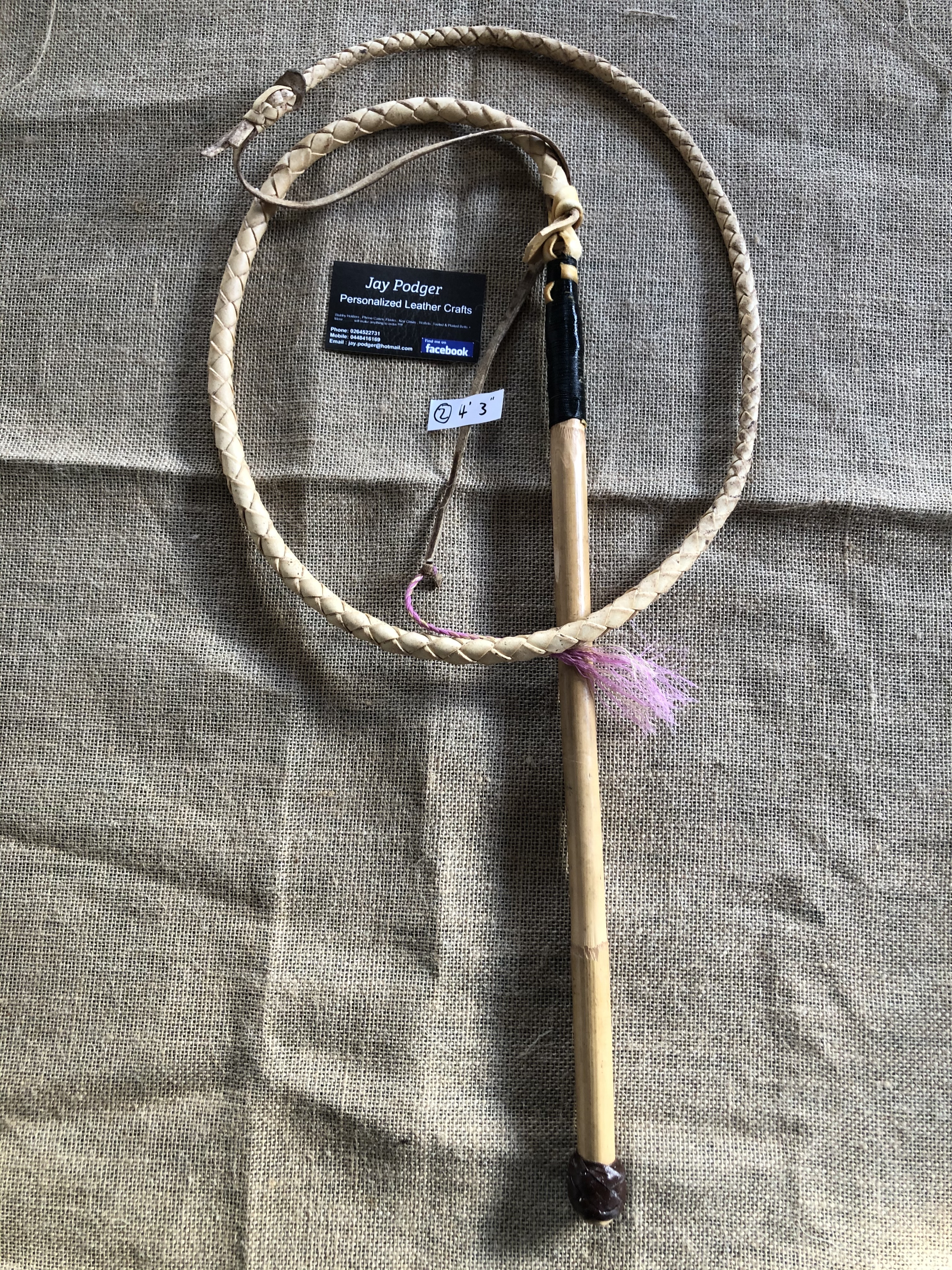White hide Adult whips
