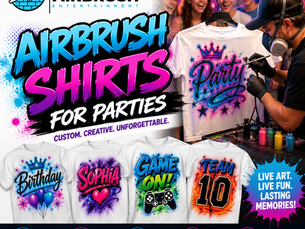Airbrush Shirts for Parties: Make Every Celebration Colorful with Live Airbrush