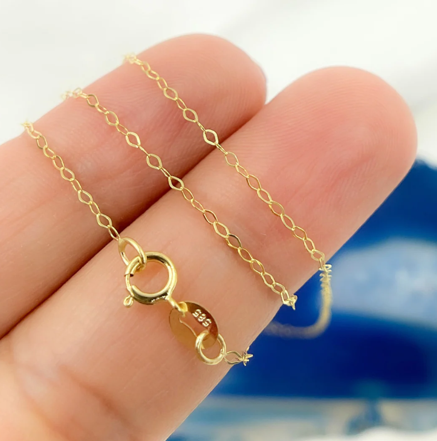 solid gold chain necklace
