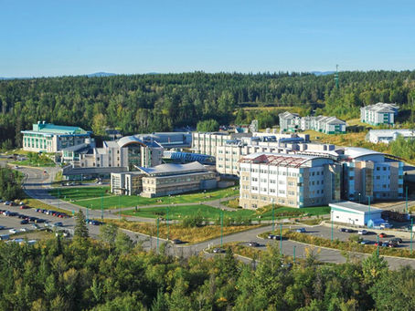 A view of the UNBC campus.