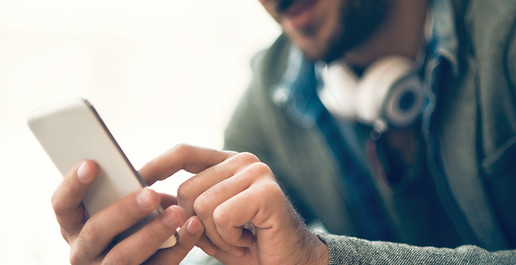 Man on smartphone
