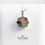 サムネイル： Natural Multi Color Stone 925 Sterling Silver Pendant