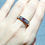 Миниатюра: Natural Rhodolite White Topaz 925 Sterling Silver Ring