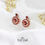 Miniatura: Genuine Garnet 925 Sterling Silver Earring