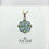 Thumbnail: Natural Sky Blue Topaz and Green Tourmaline 925 Sterling Silver Pendant
