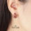 Miniatura: Genuine Garnet 925 Sterling Silver Earring