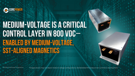 Medium-voltage magnetics positioned as control layer in 800 VDC AI data center architectures