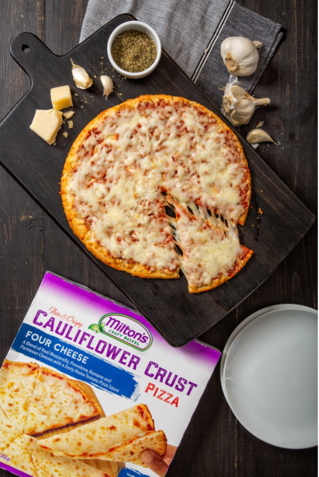 Four Cheese Cauliflower Crust Excellent Pizza Milton's