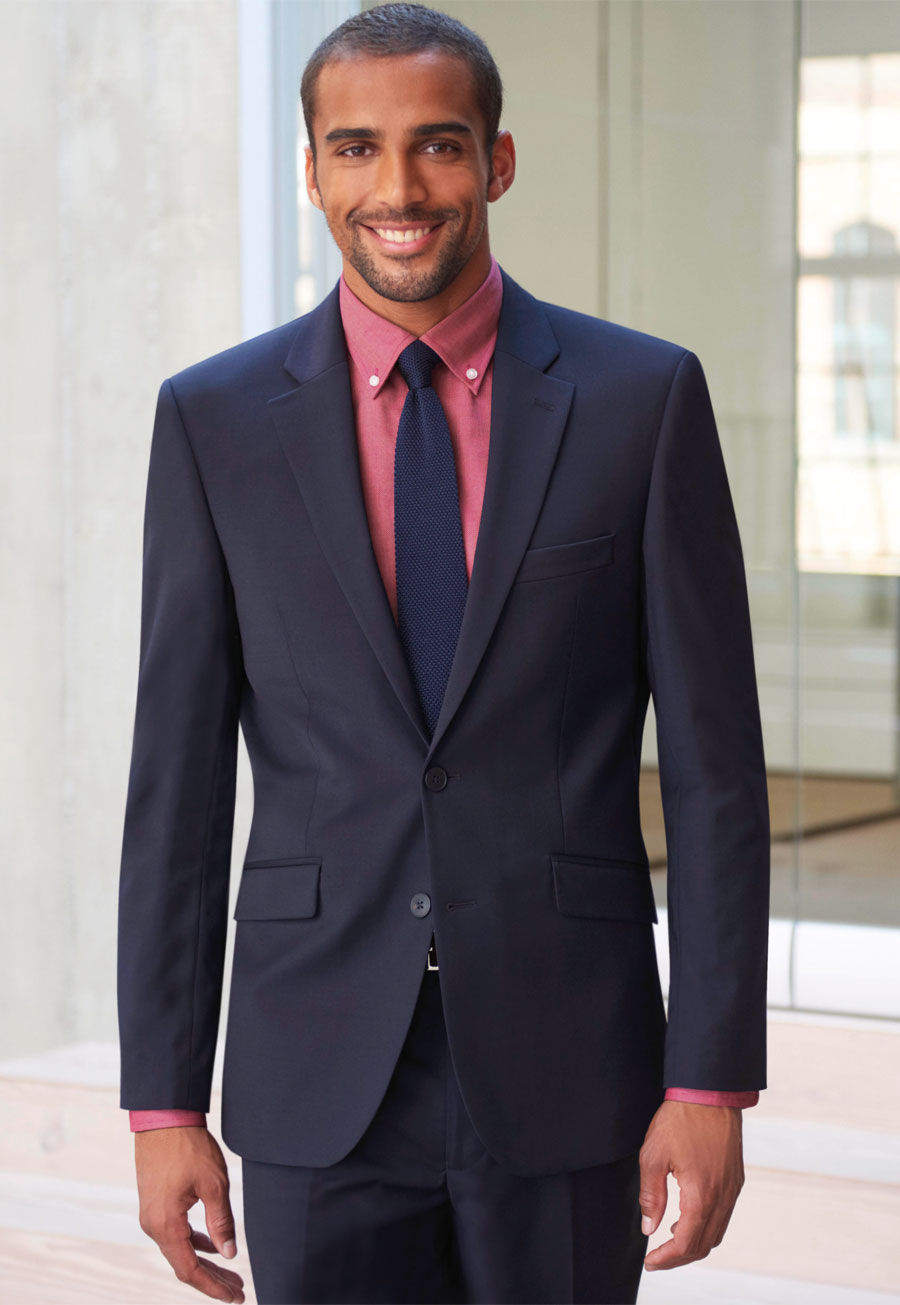 NAVY AVALINO TAILORED SUIT JACKET