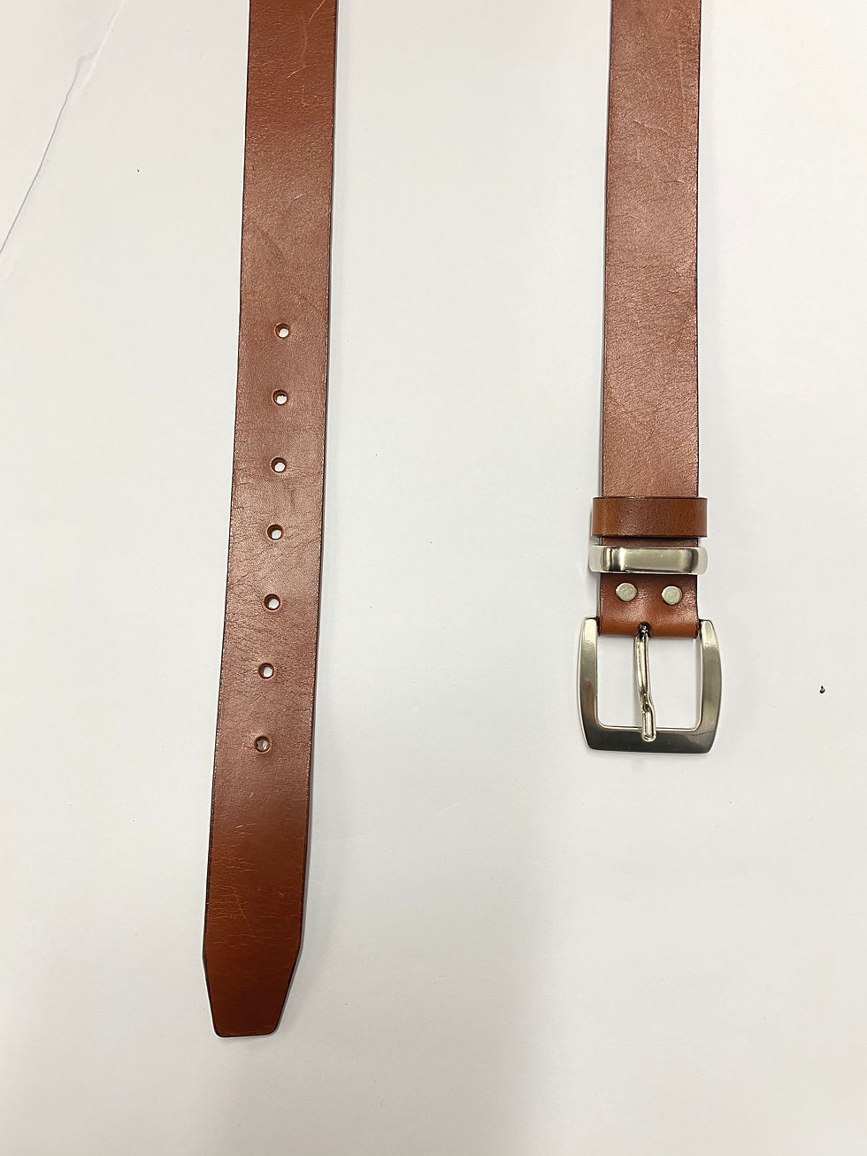Thumbnail: SAMUELS SMOOTH BROWN LEATHER BELT