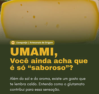 Umami nos queijos