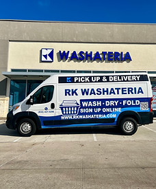 Rk Washateria laundry delivery van