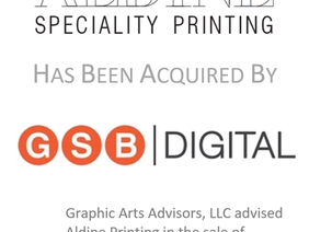 Bringing Craftsmanship And Innovation Together: GSB Digital Acquires Aldine Printing